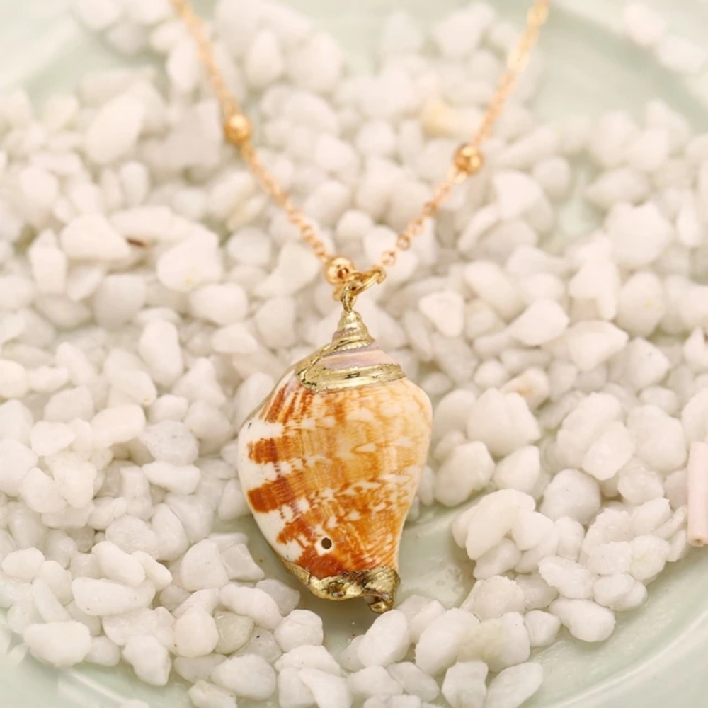 Gold Seashell Necklace